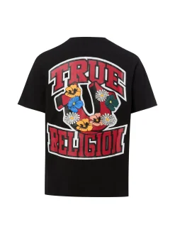 True Religion Herren T-Shirt in schwarz mehrfarbig