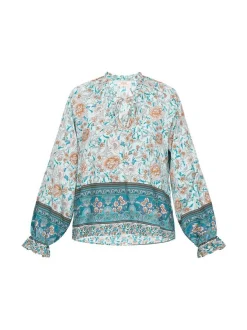 Usha Damen Bluse in aqua