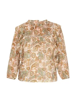 Usha Damen Bluse in beige