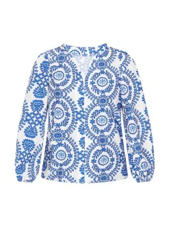 Usha Damen Bluse in blau