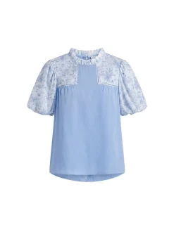 Usha Damen Bluse in blau