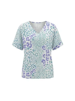 Usha Damen Bluse in blau