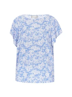 Usha Damen Bluse in blau