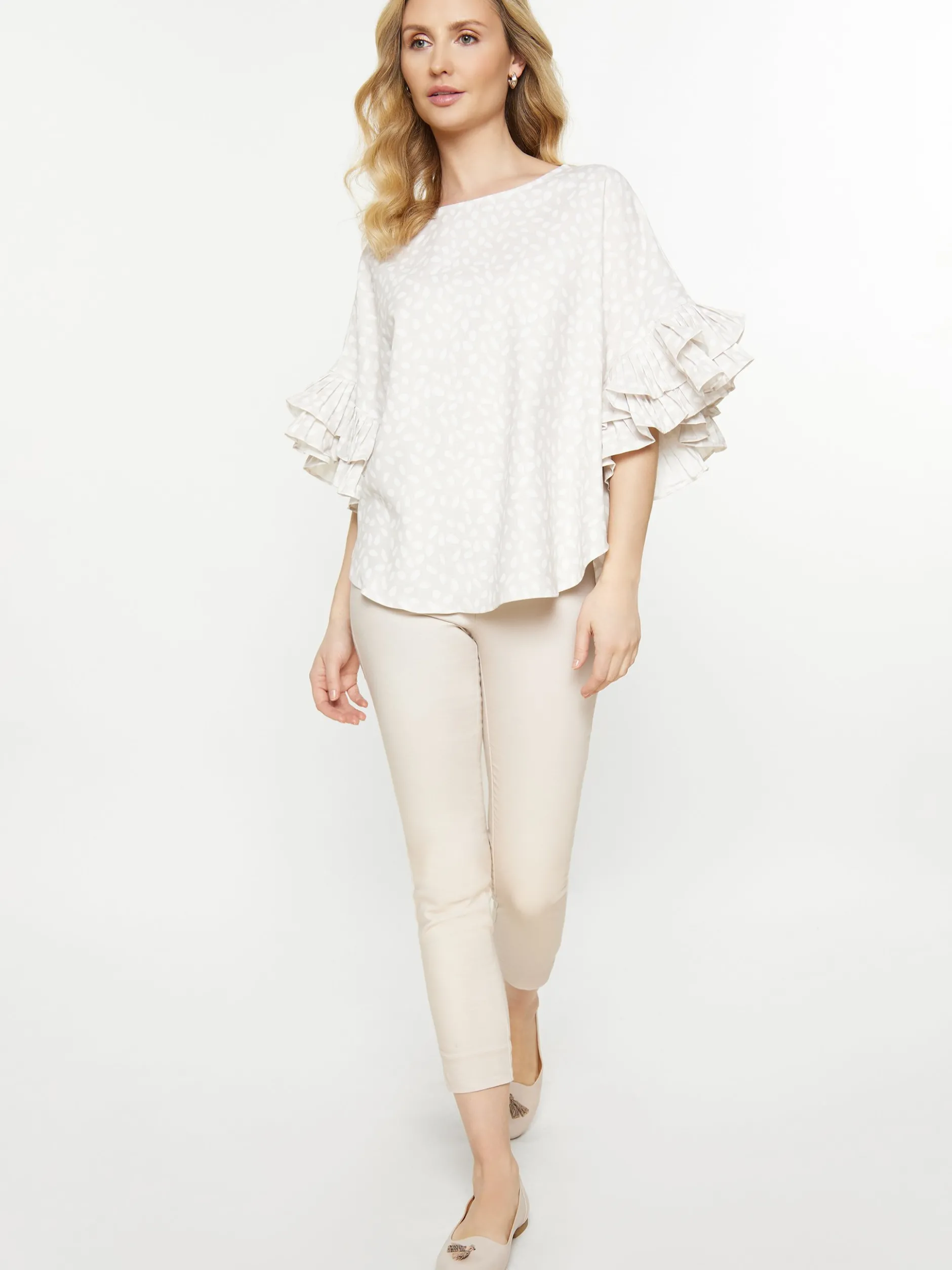 Usha Damen Bluse in braun
