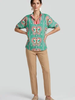 Usha Damen Bluse in grün