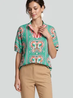 Usha Damen Bluse in grün
