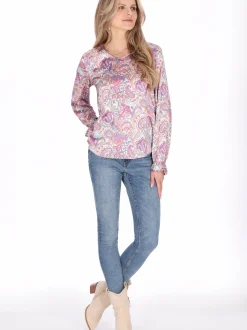 Usha Damen Bluse in lila