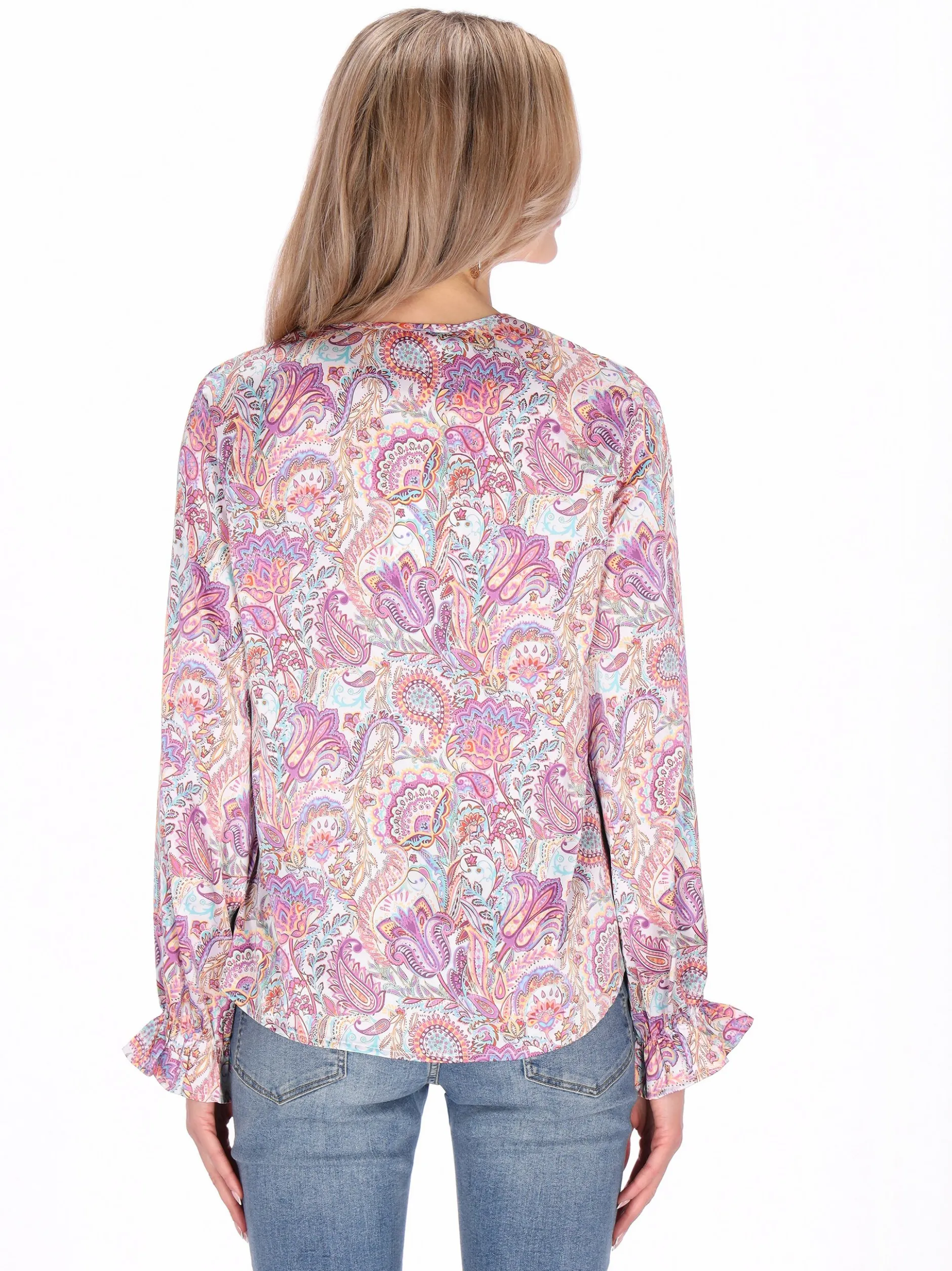 Usha Damen Bluse in lila