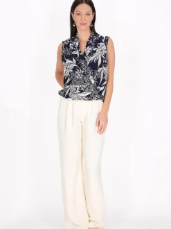 Usha Damen Bluse in marine