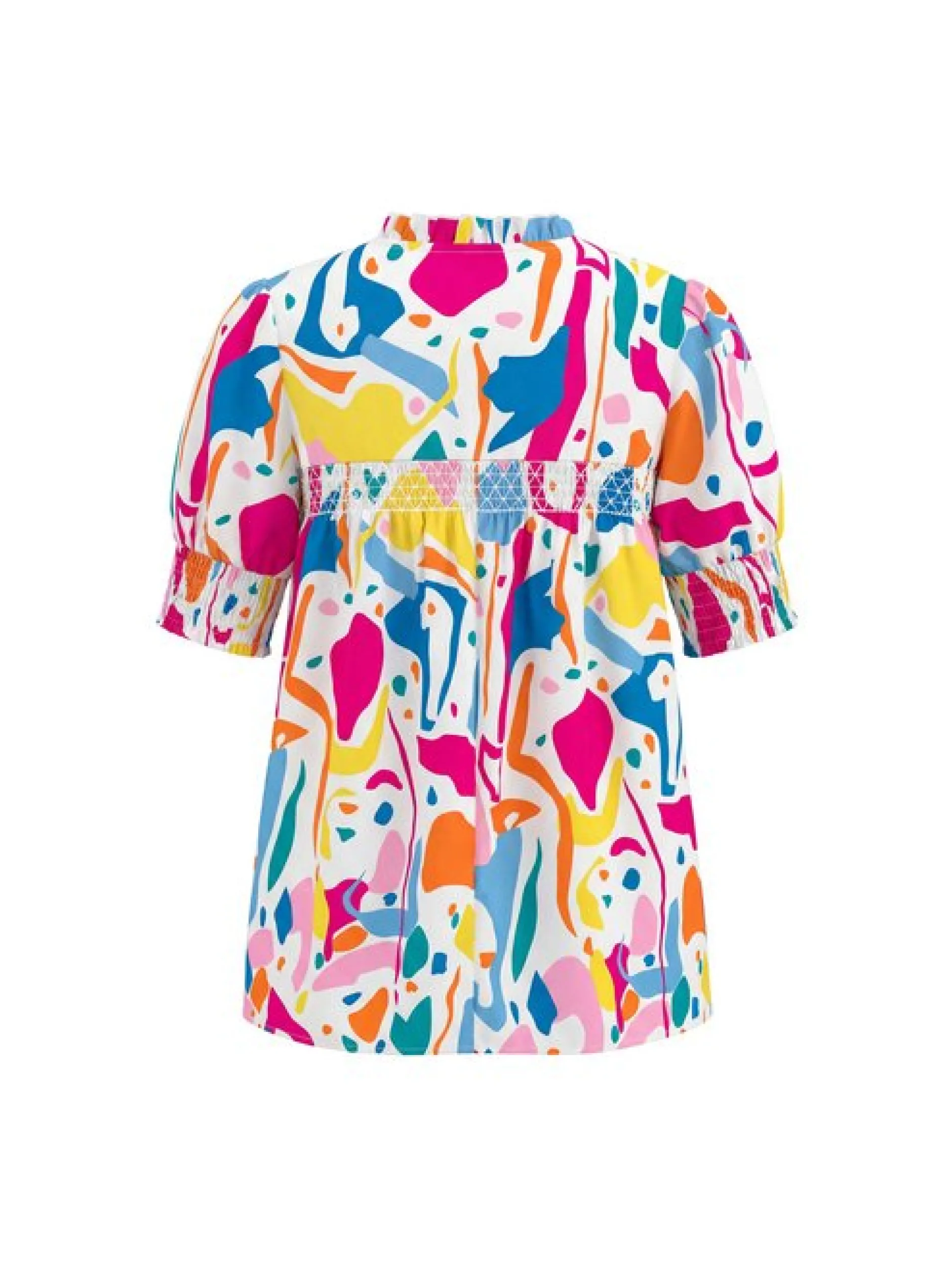Usha Damen Bluse in mehrfarbig