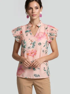 Usha Damen Bluse in mehrfarbig