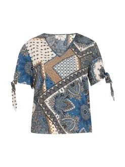Usha Damen Bluse in mehrfarbig