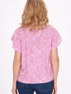 Usha Damen Bluse in pink
