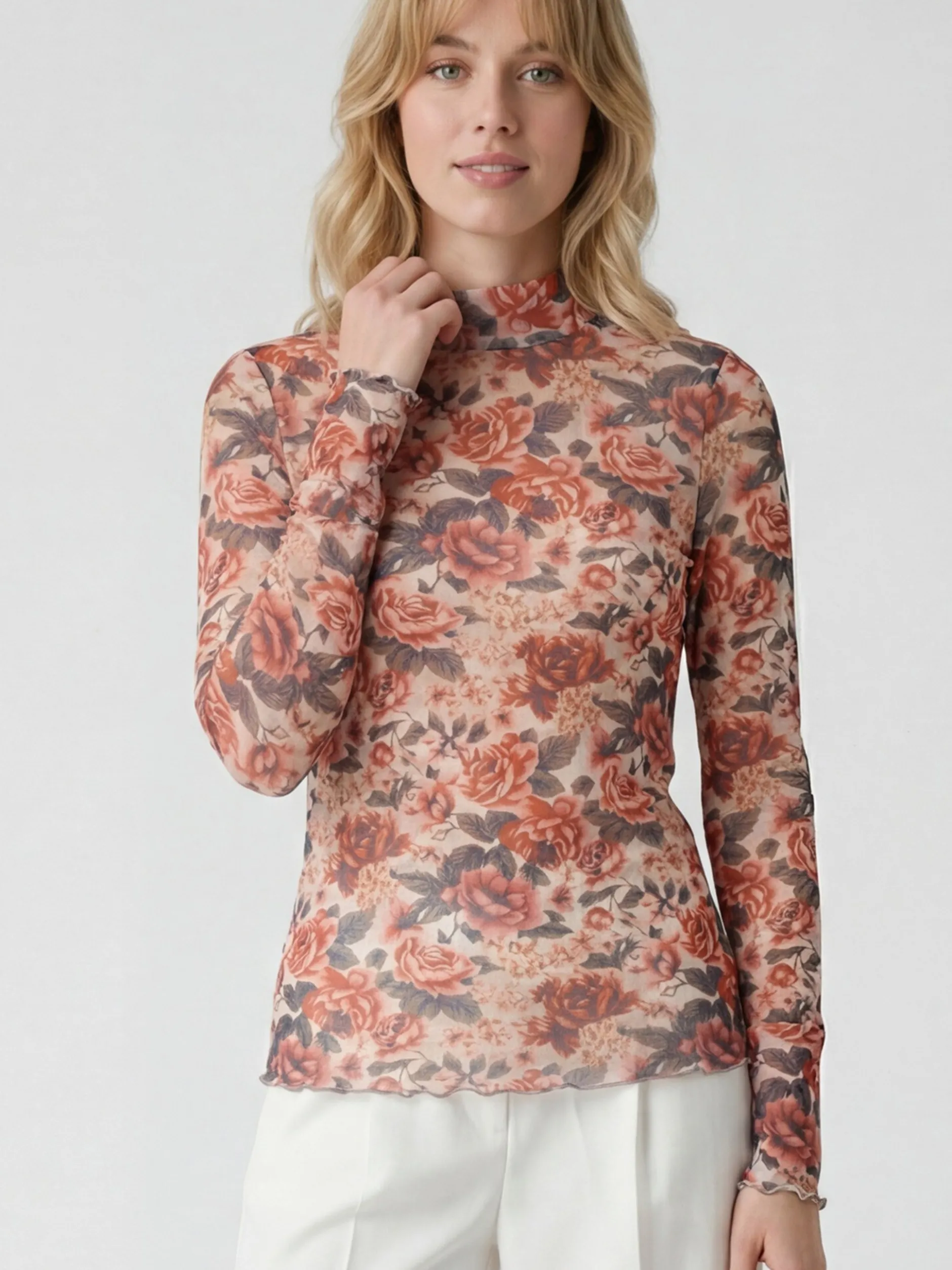 Usha Damen Bluse in rosa