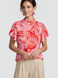 Usha Damen Bluse in rot