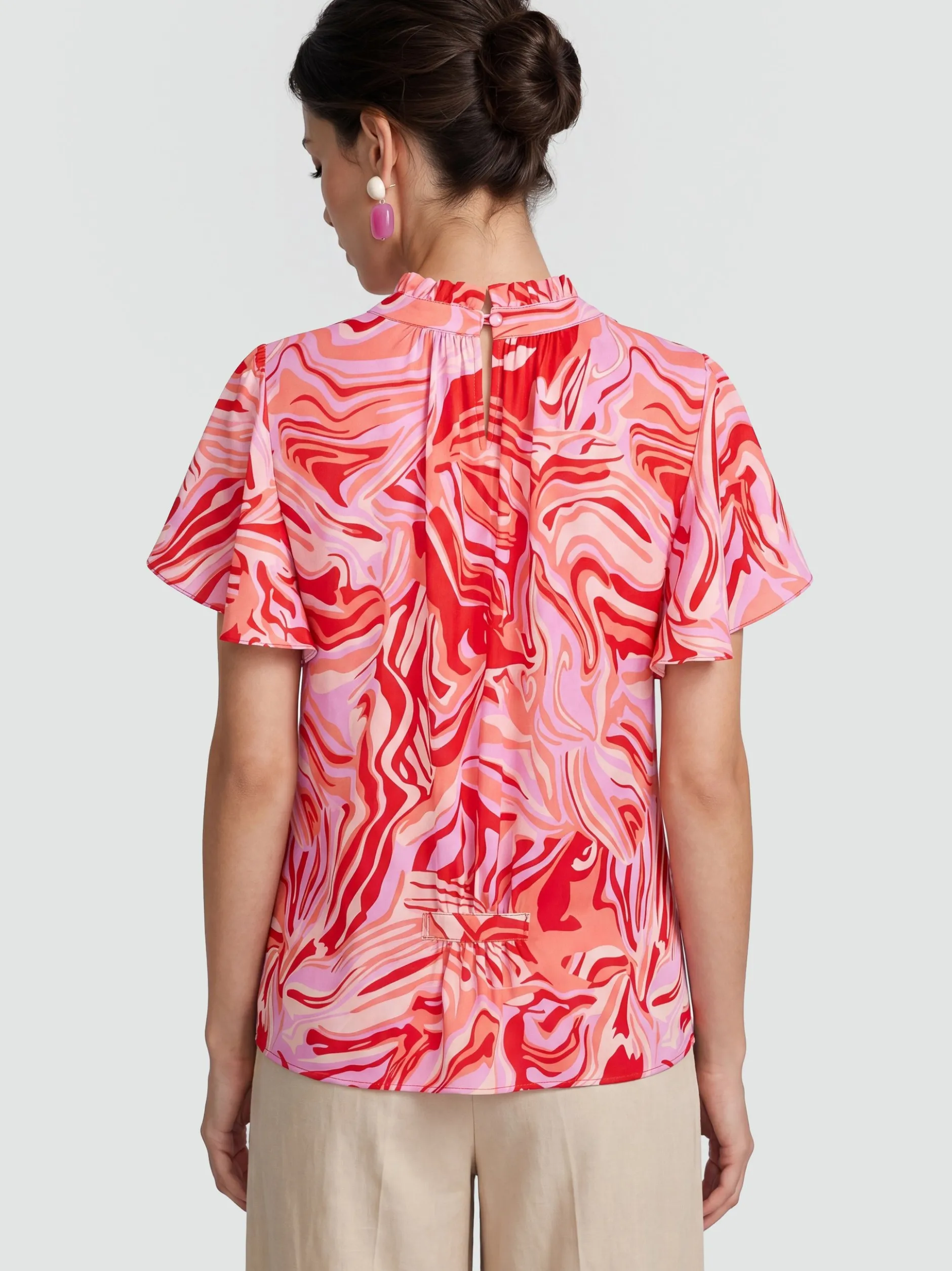 Usha Damen Bluse in rot
