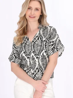 Usha Damen Bluse in schwarz