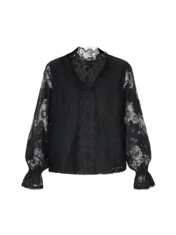 Usha Damen Bluse in schwarz