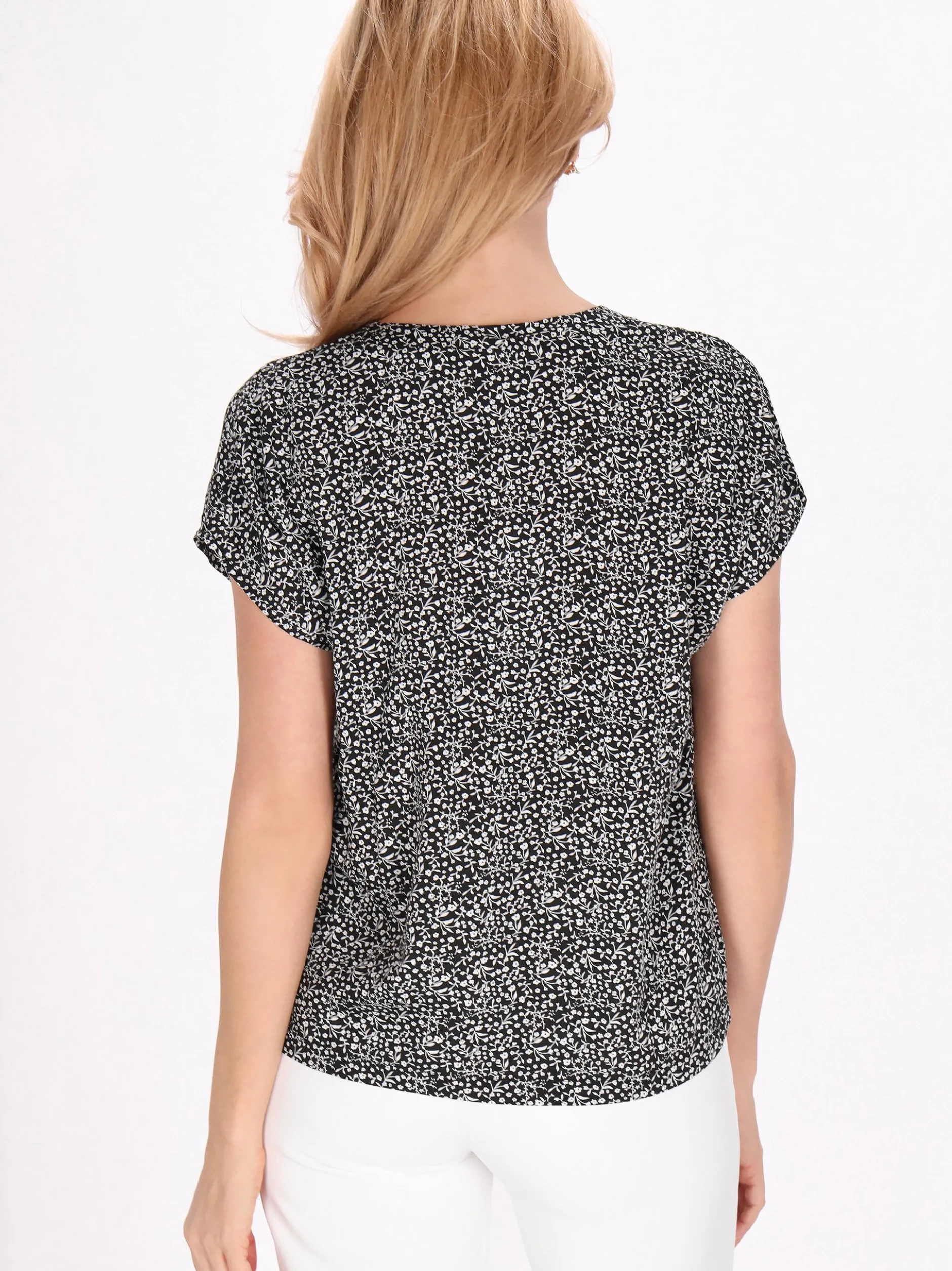 Usha Damen Bluse in schwarz