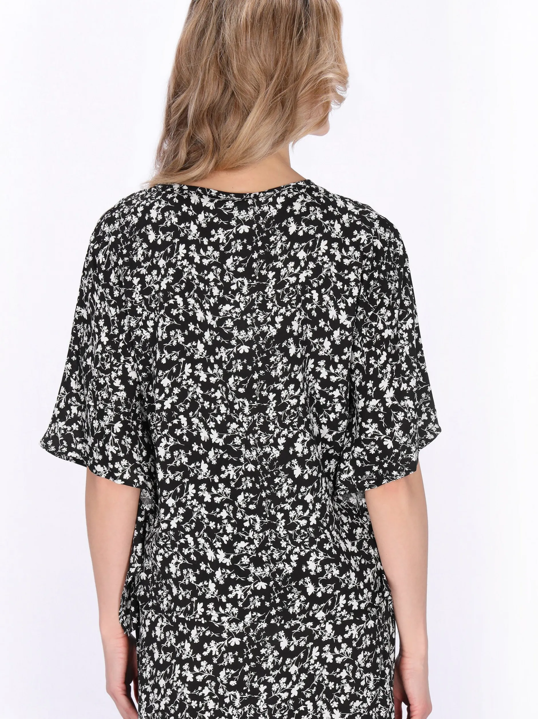 Usha Damen Bluse in schwarz