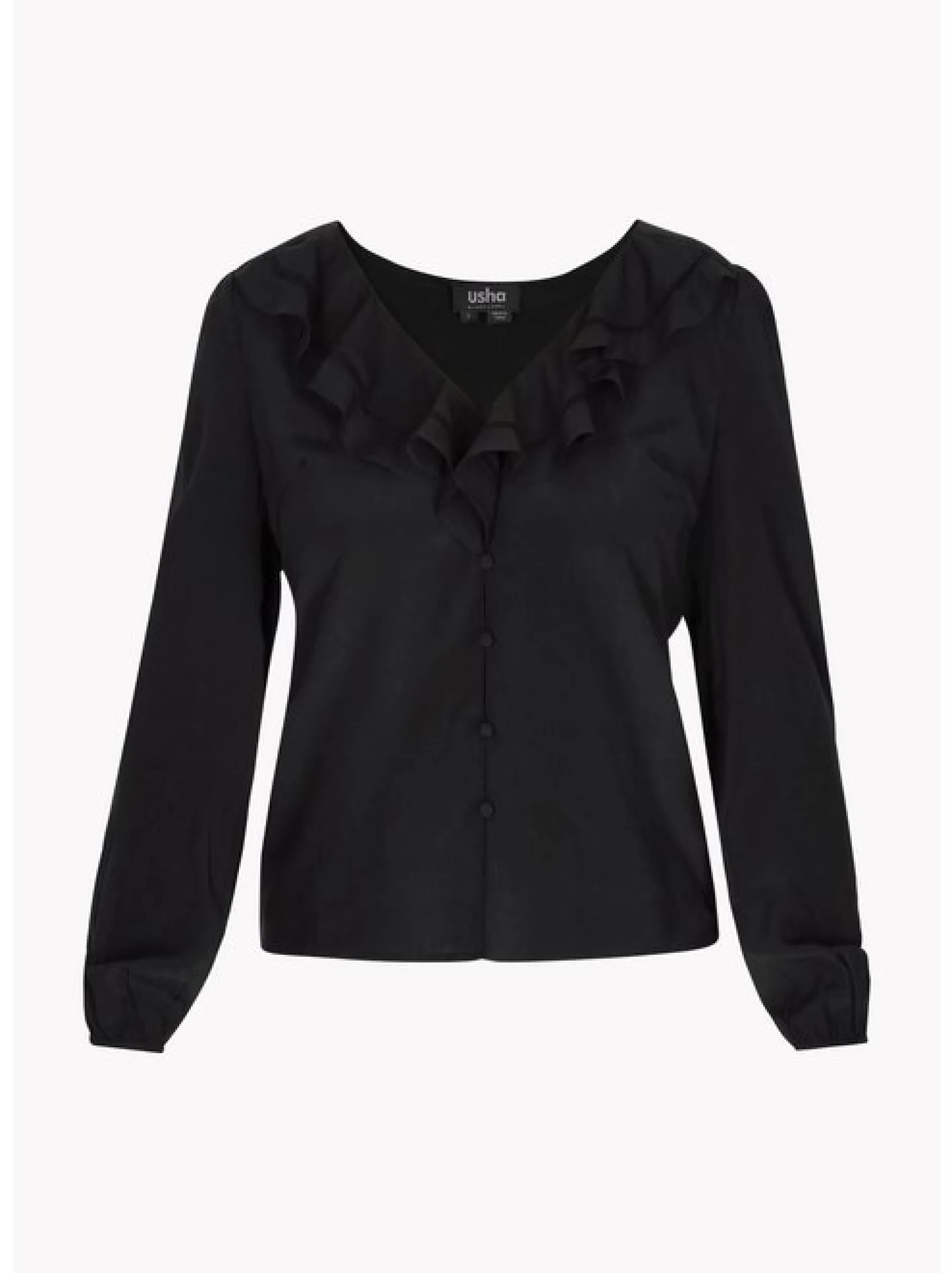 Usha Damen Bluse in schwarz