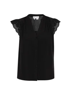 Usha Damen Bluse in schwarz