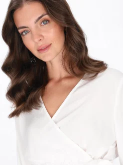 Usha Damen Bluse in weiß