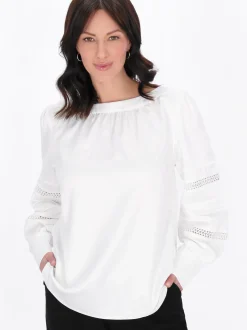 Usha Damen Bluse in weiß