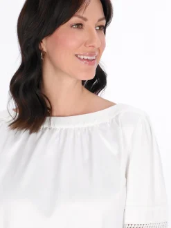 Usha Damen Bluse in weiß