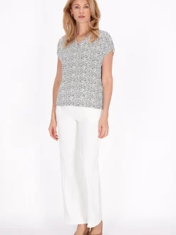 Usha Damen Bluse in weiß