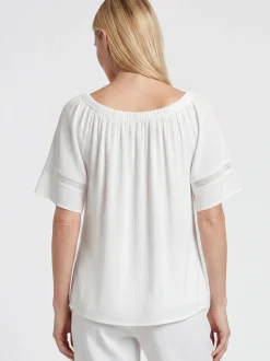 Usha Damen Bluse in weiß