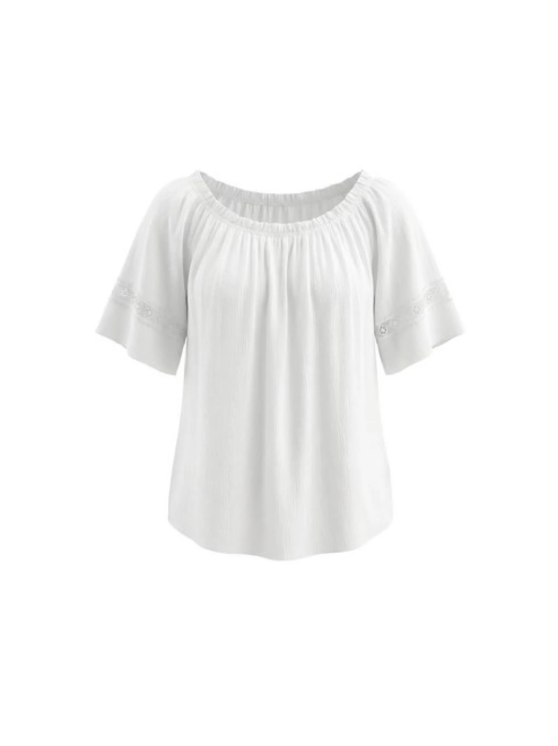 Usha Damen Bluse in weiß