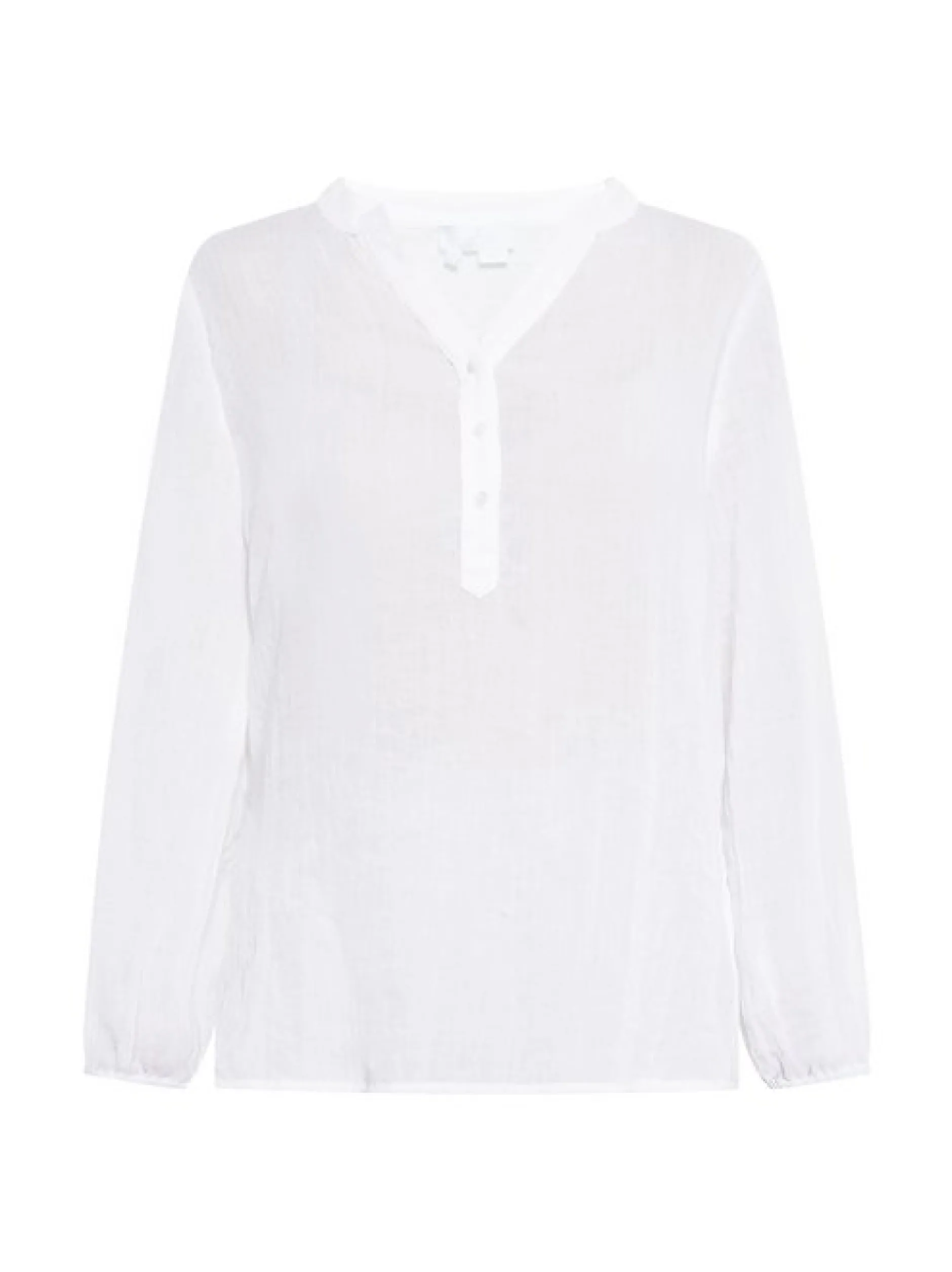 Usha Damen Bluse in weiß - Ausschnitt: V-Ausschnitt