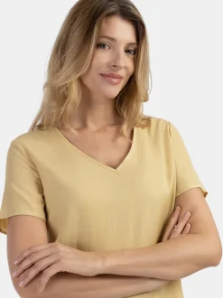 Usha Damen Blusenshirt in gelb
