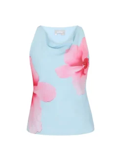 Usha Damen Blusentop in hellblau
