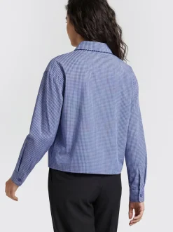 Usha Damen Hemdbluse in blau