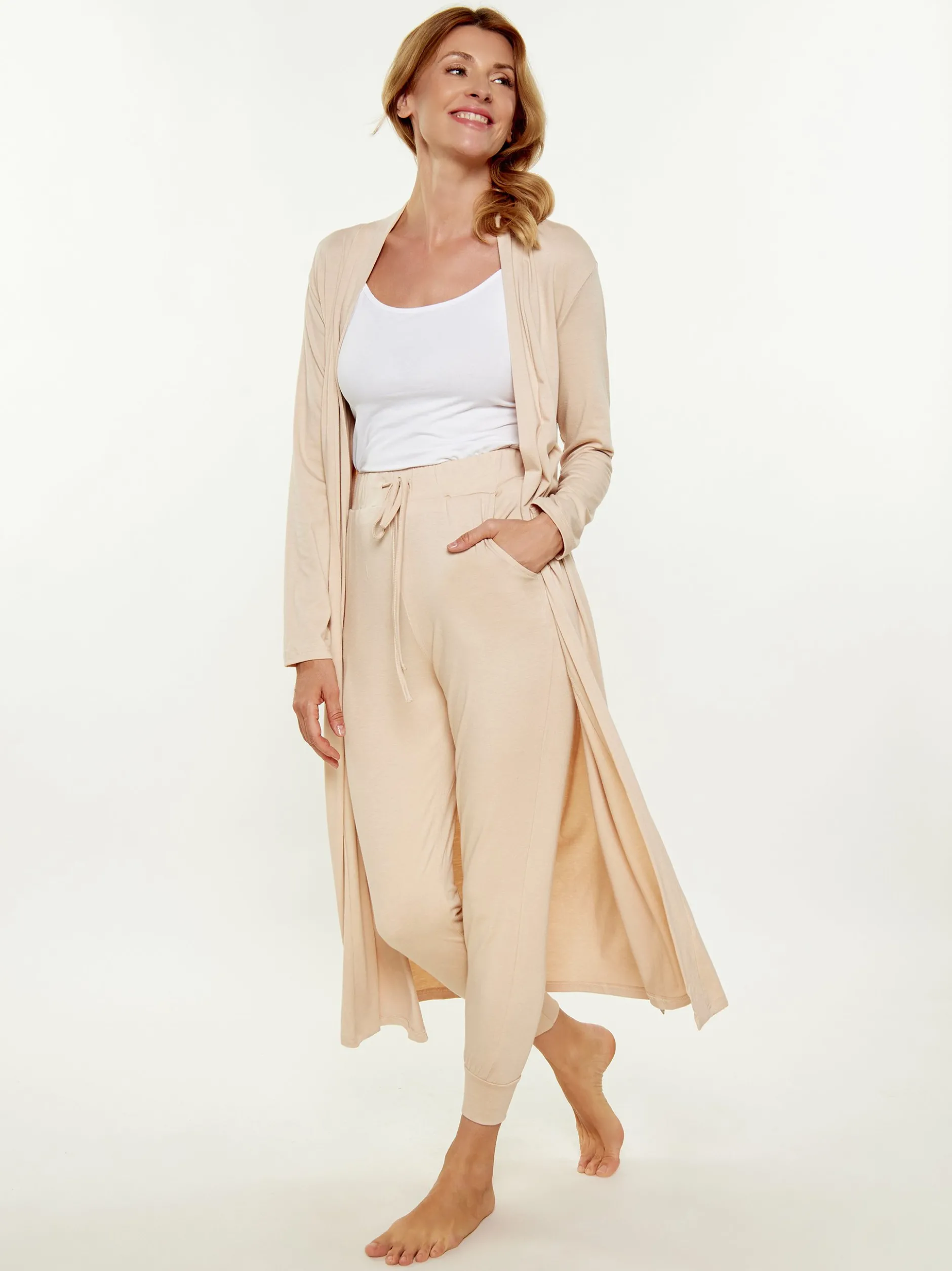 Usha Damen Hose in beige