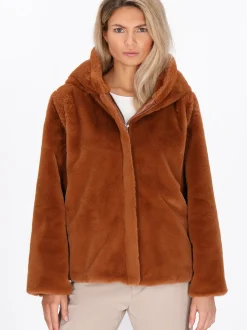 Usha Damen Jacke in cognac