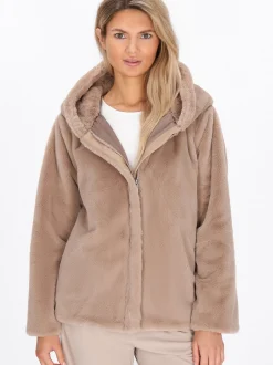 Usha Damen Jacke in taupe