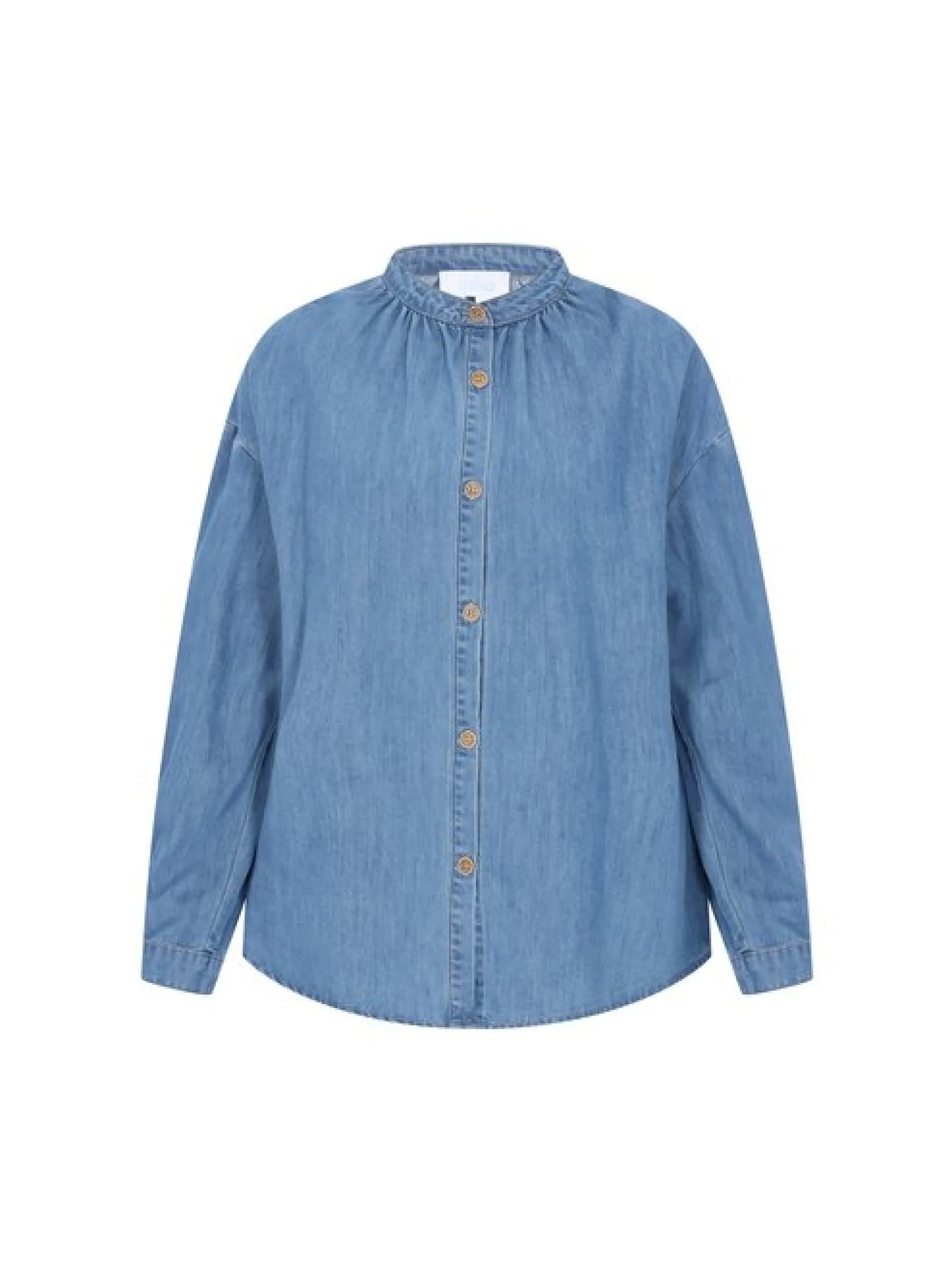 Usha Damen Jeansbluse in blau
