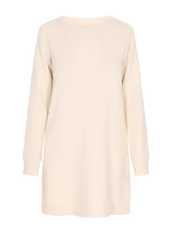 Usha Damen Kleid in beige - Ausschnitt: Rundhals