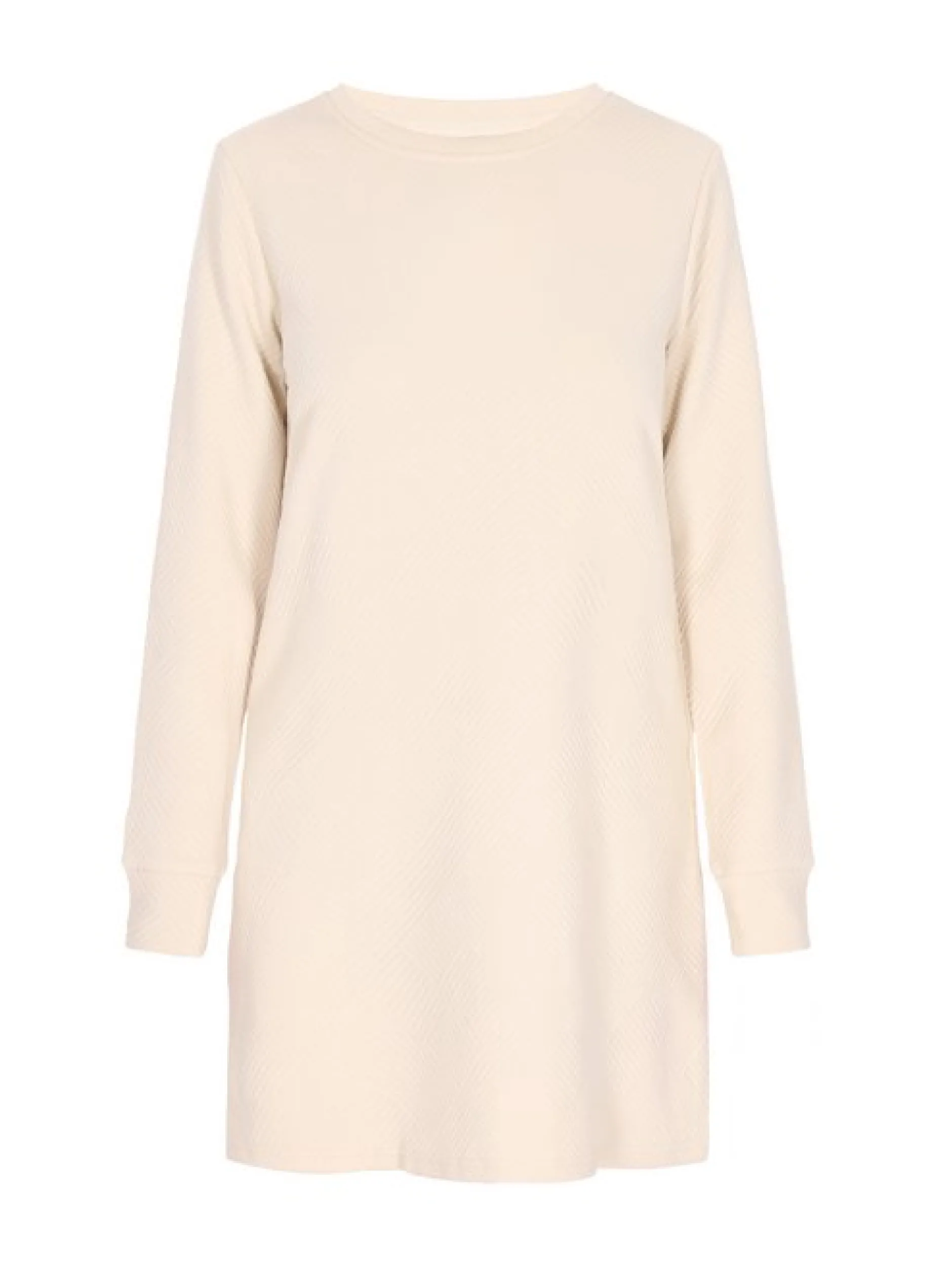 Usha Damen Kleid in beige - Ausschnitt: Rundhals