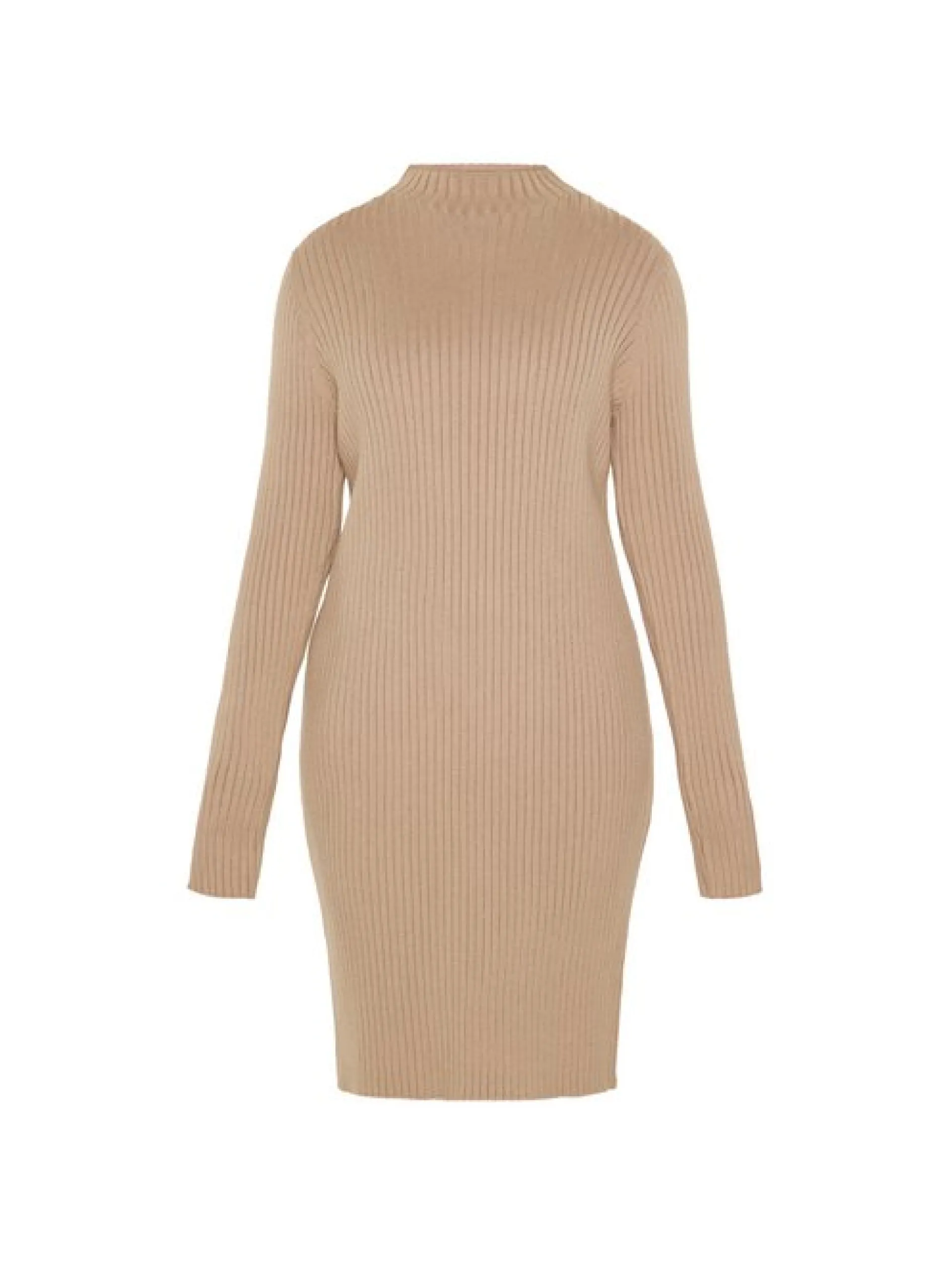 Usha Damen Kleid in beige - Länge: mittel