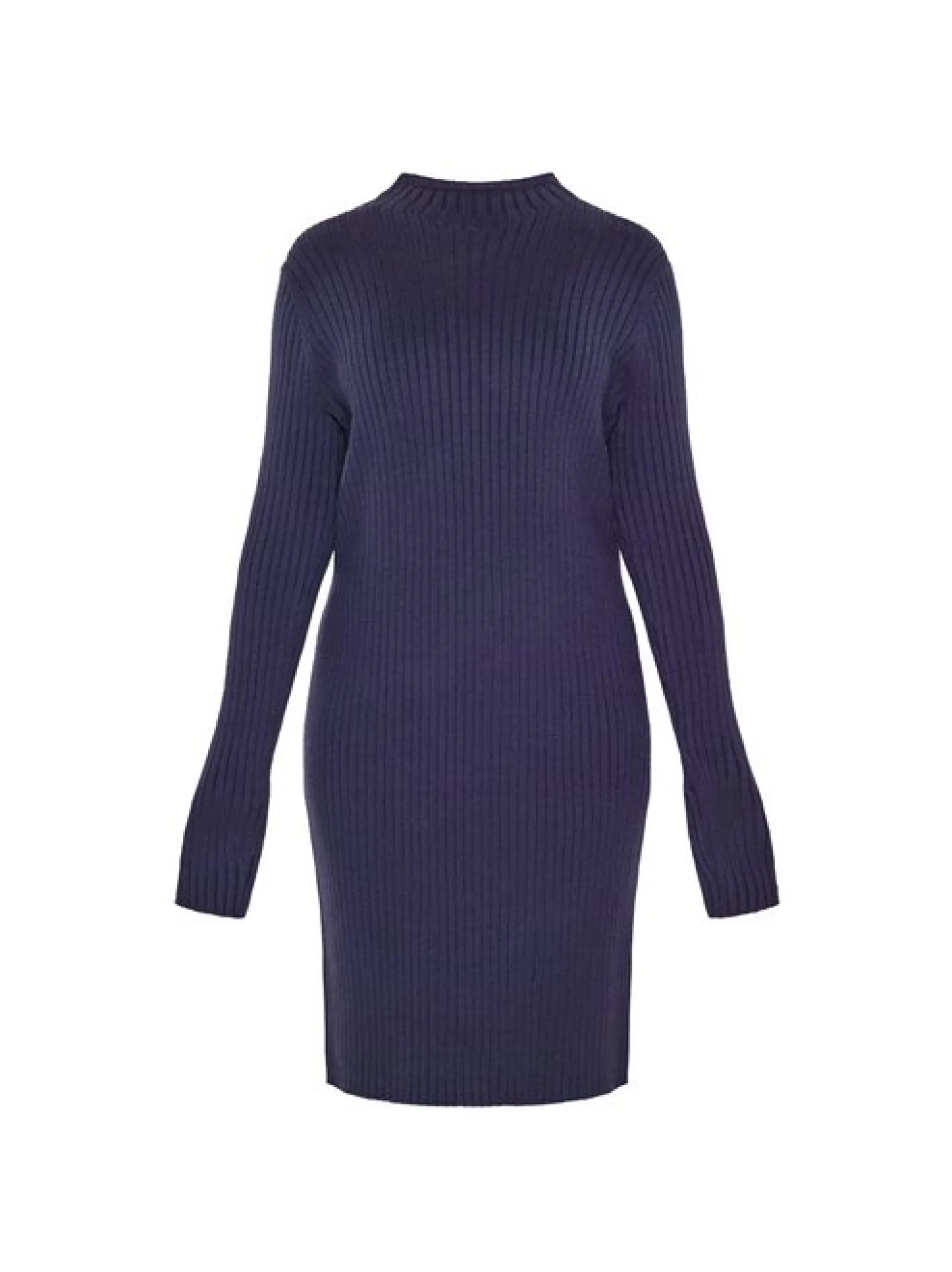 Usha Damen Kleid in blau - Länge: mittel