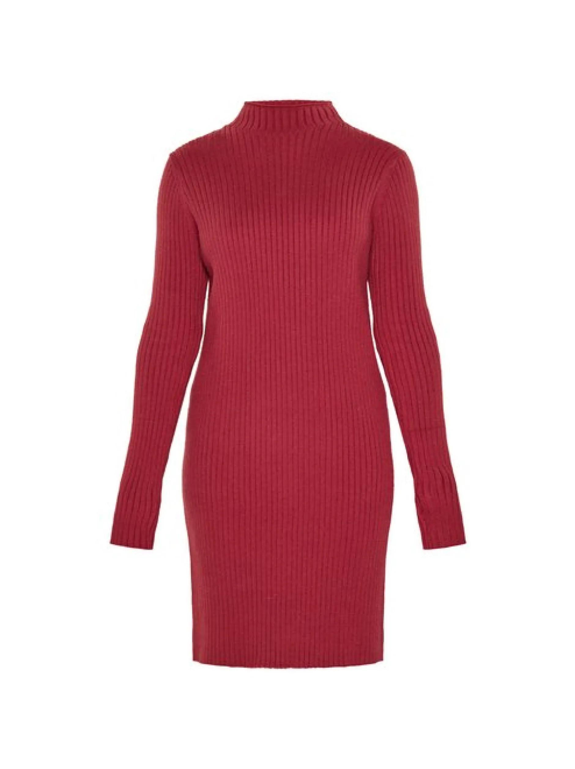 Usha Damen Kleid in bordeaux - Länge: mittel