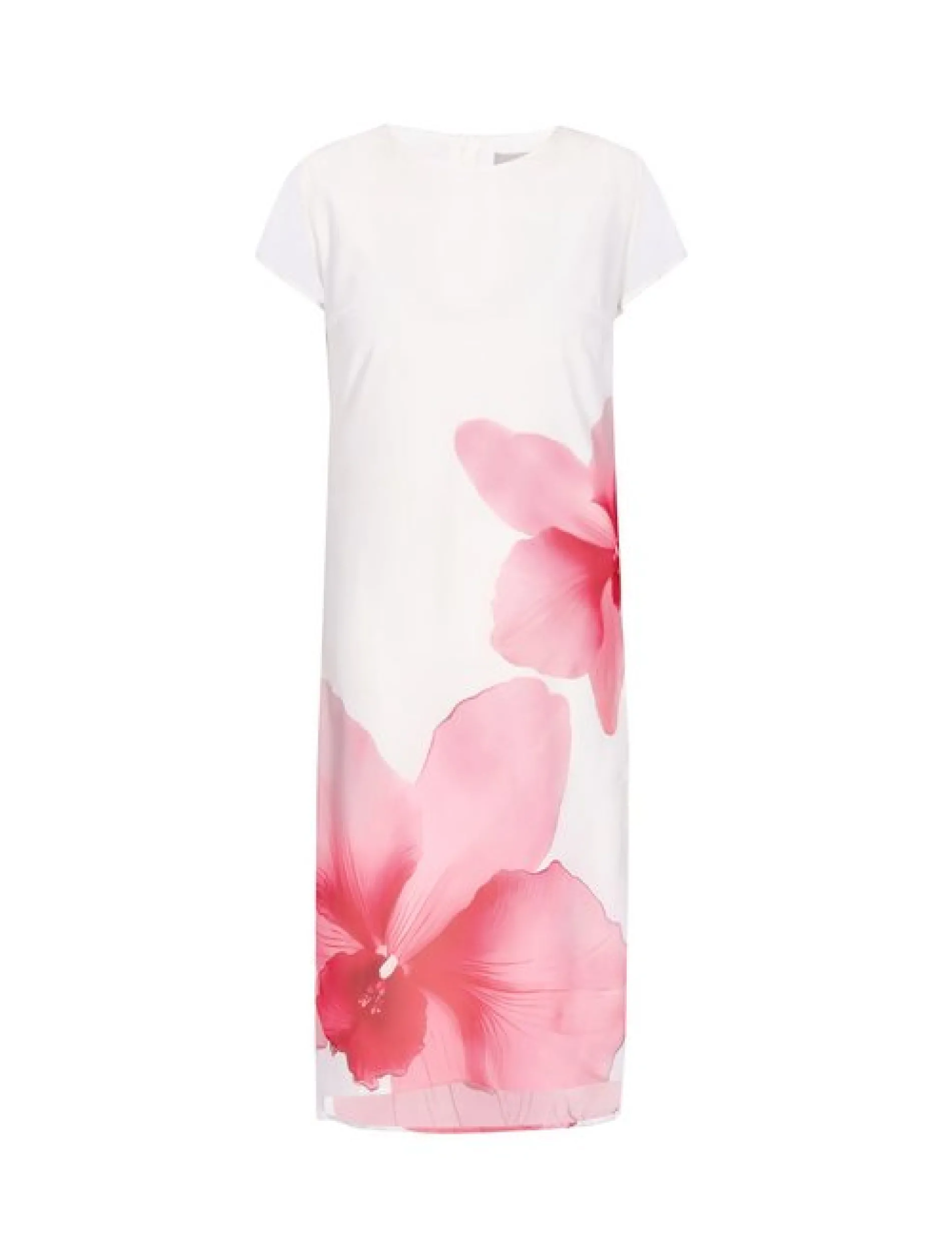 Usha Damen Kleid in ecru - Ausschnitt: Rundhals