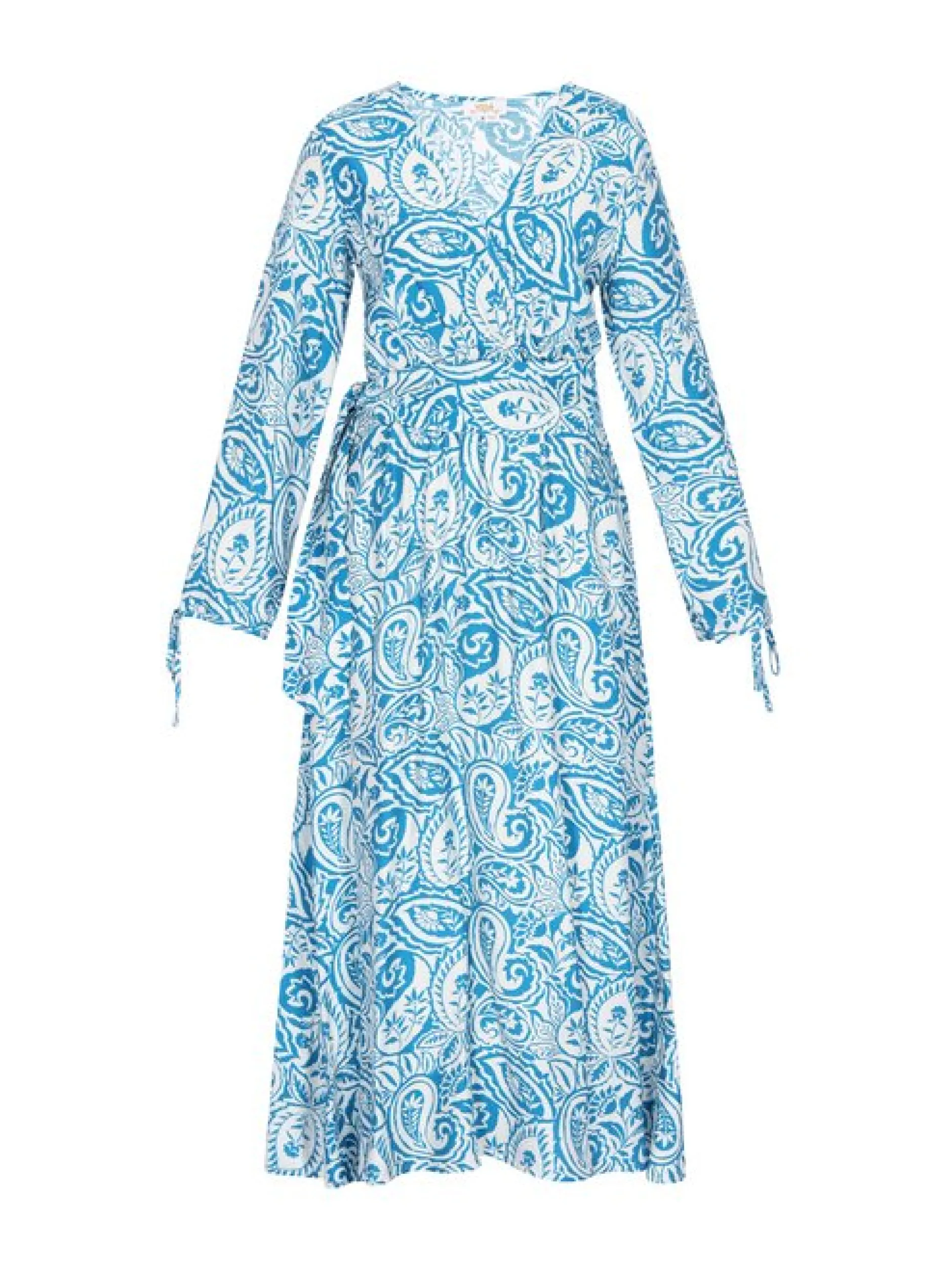 Usha Damen Kleid in hellblau - Länge: mittel