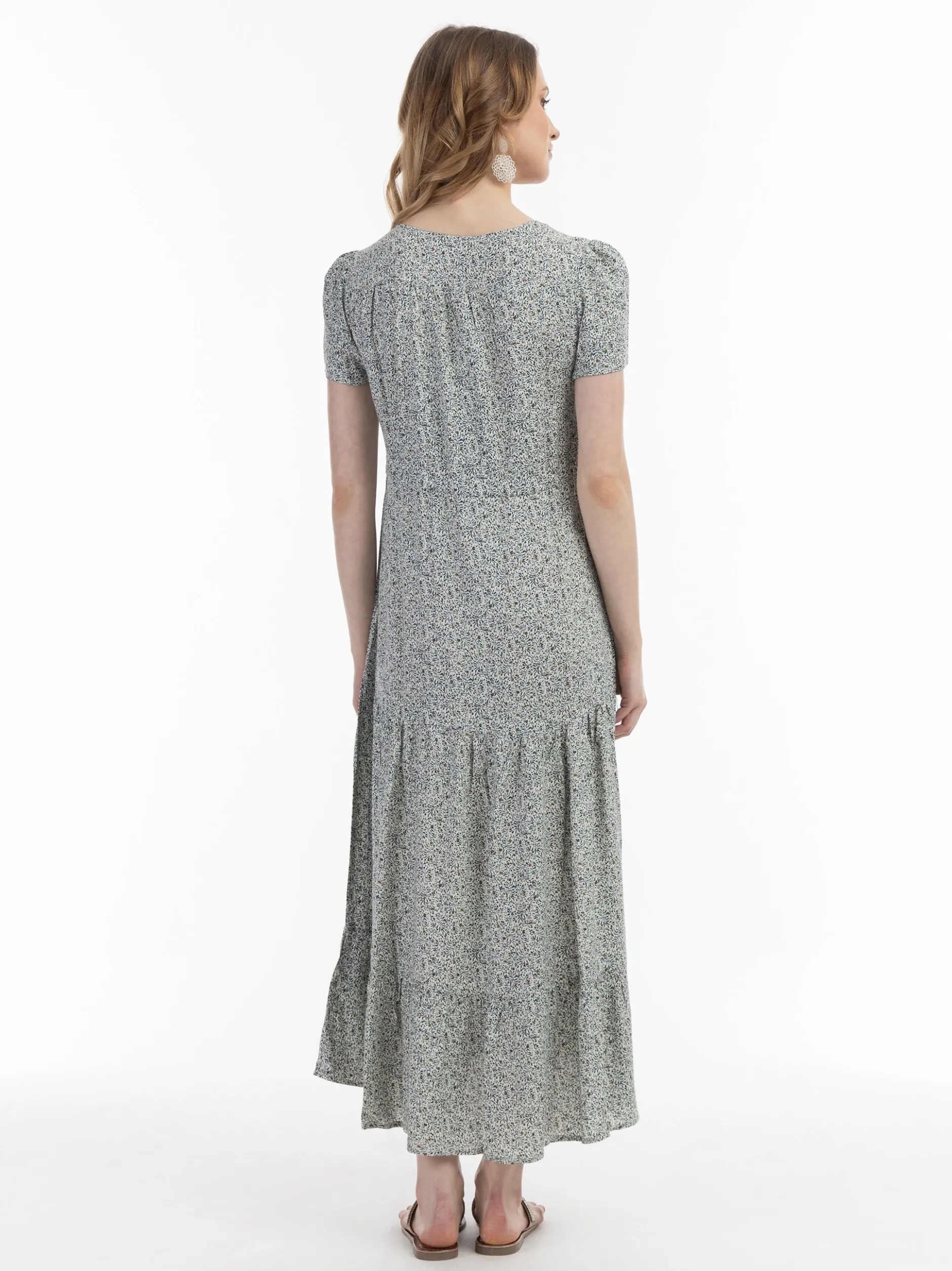 Usha Damen Kleid in mehrfarbig - Länge: mittel