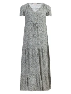 Usha Damen Kleid in mehrfarbig - Länge: mittel