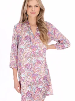 Usha Damen Kleid in mehrfarbig - Länge: mittel